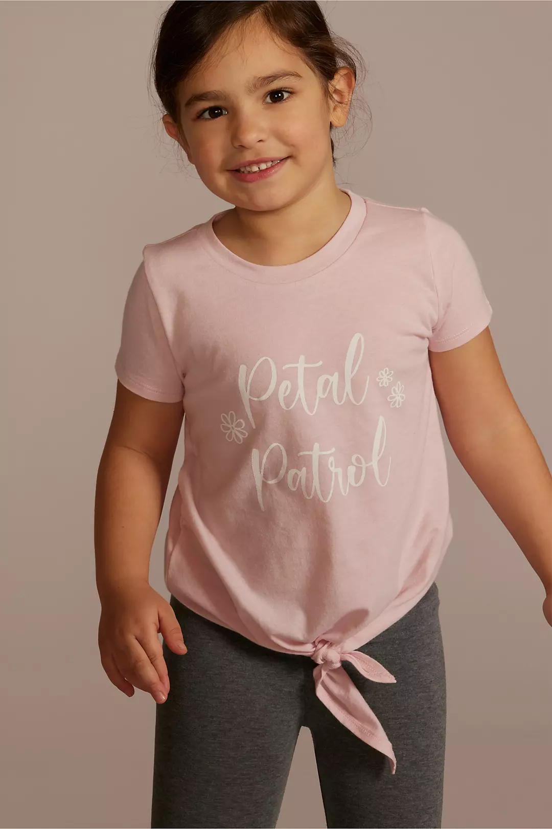 Petal Patrol Tie-Hem Flower Girl Tee - Image 2