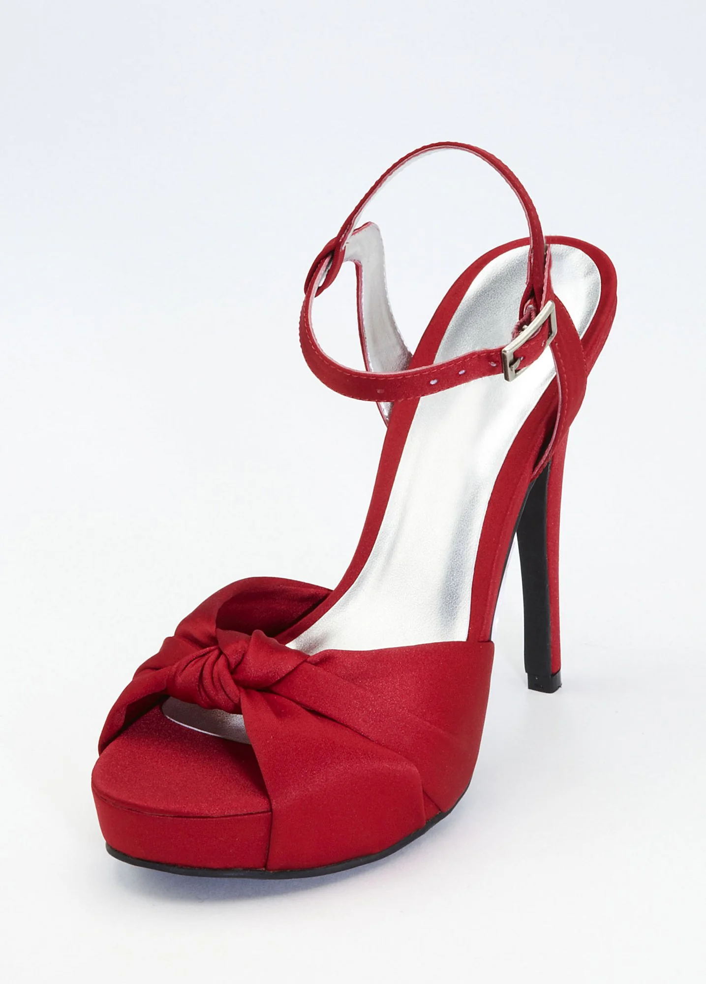 Platform Sandal with Front Knot Detail