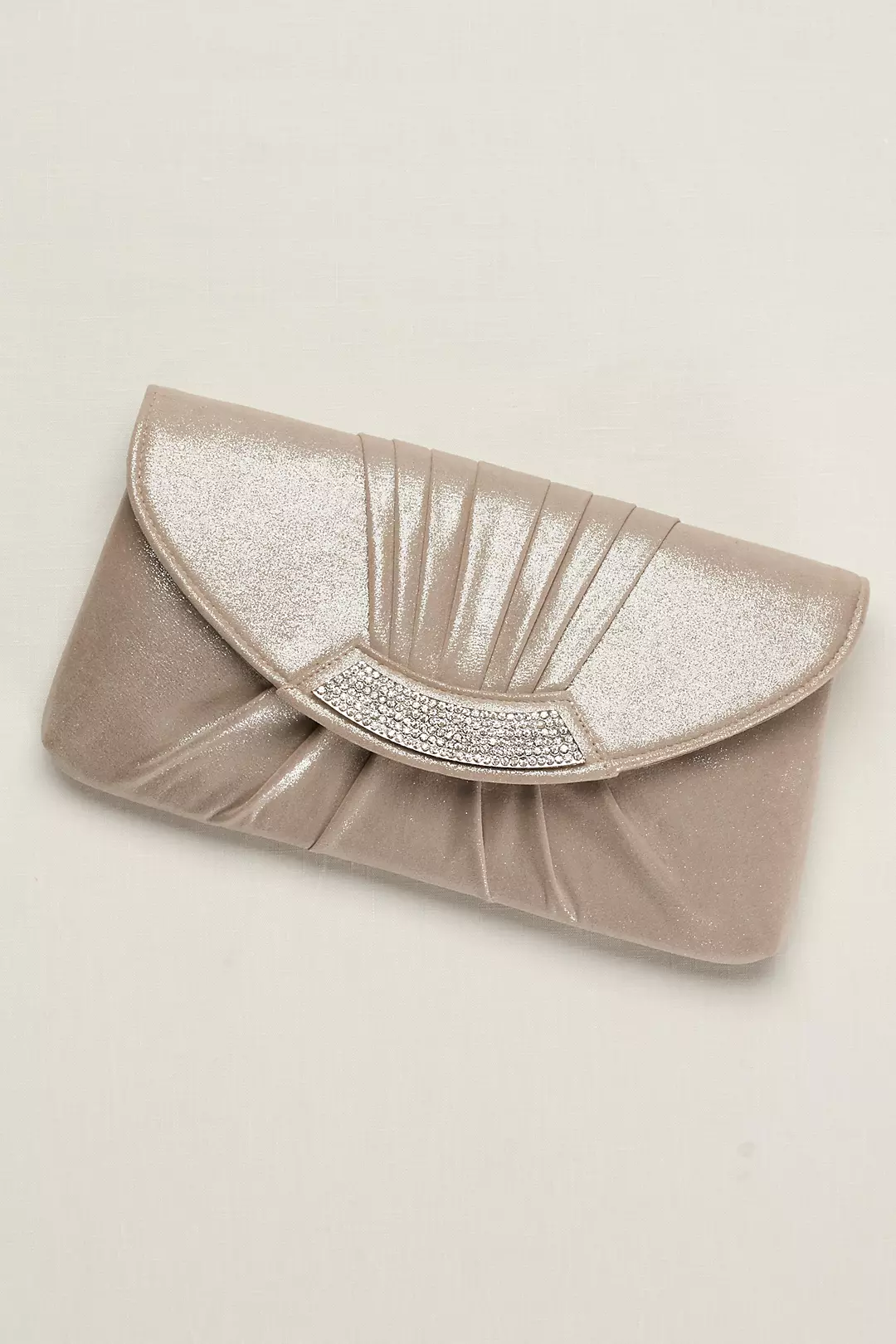 Pleated Metallic Envelope Clutch - Image 2