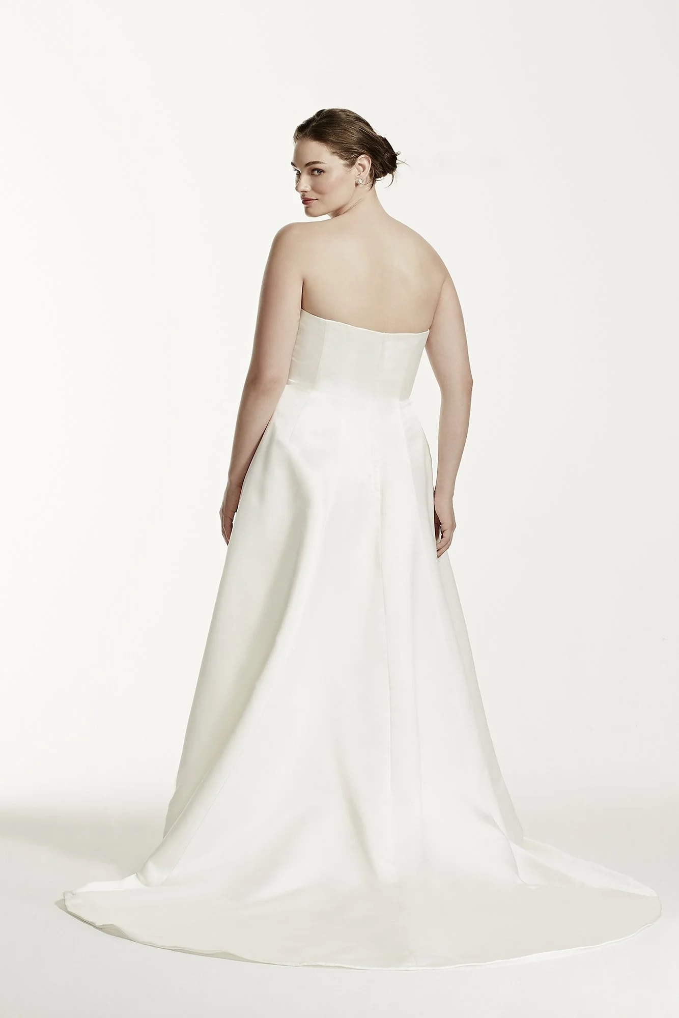 Plus Size Wedding Dress with Beaded Lace Jacket - Image 2