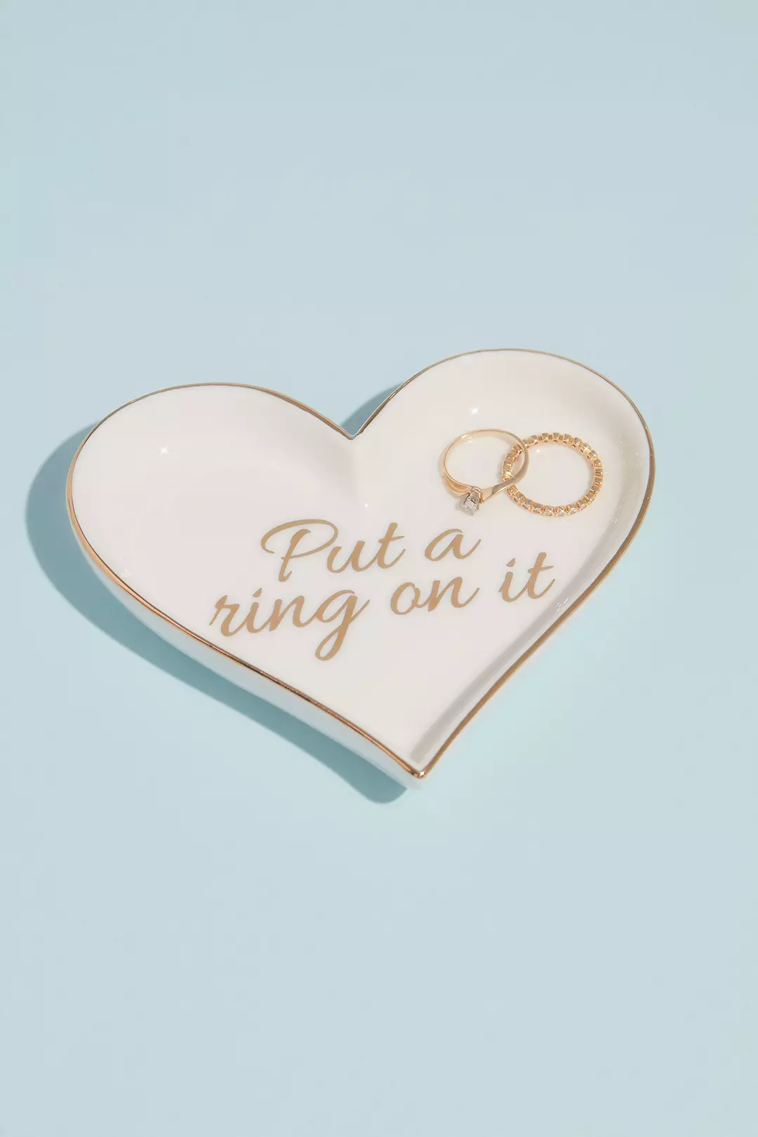 Put a Ring on it Ceramic Heart Ring Dish - Image 2