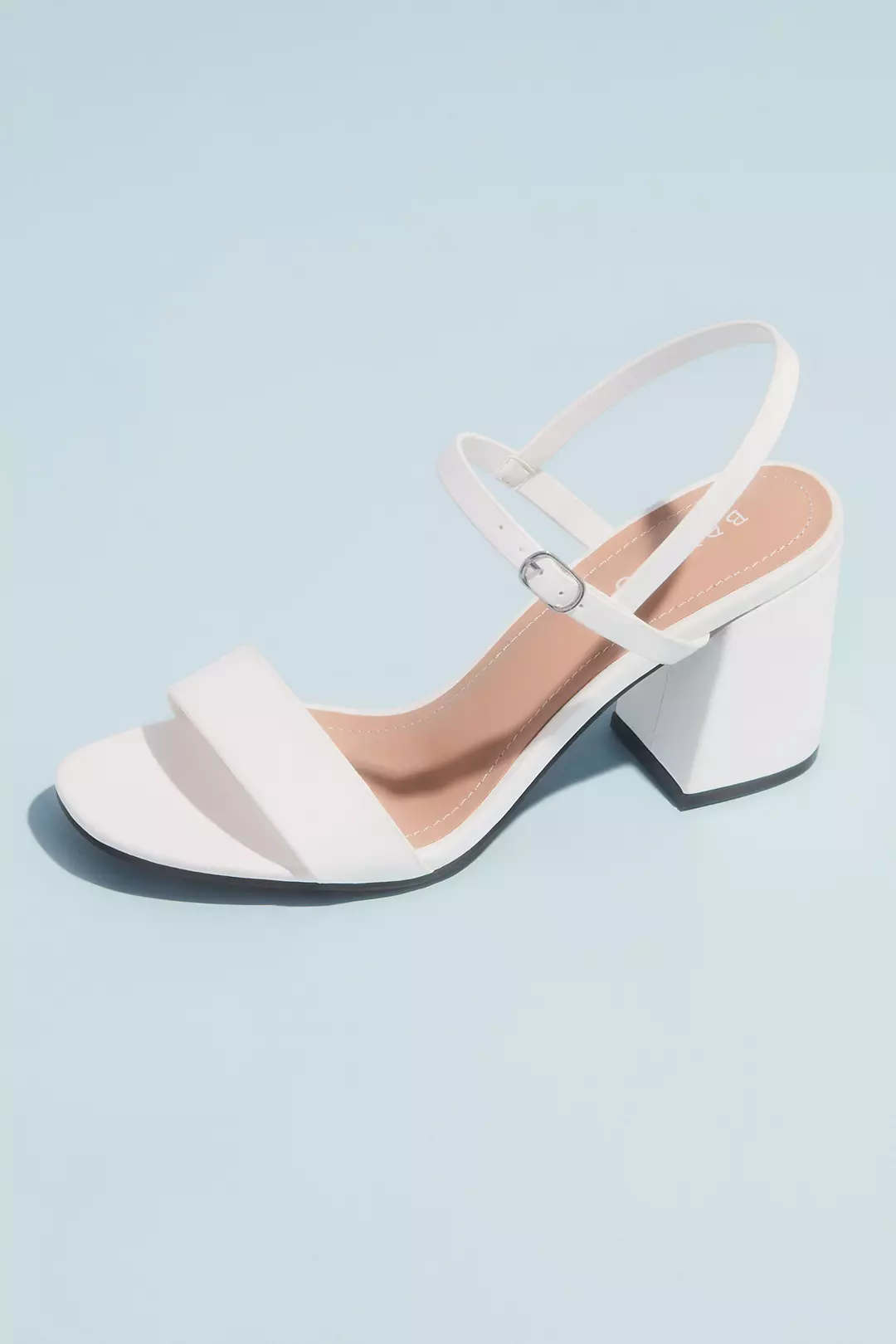 Quarter-Strap Exaggerated Block Heel Sandals - Image 3
