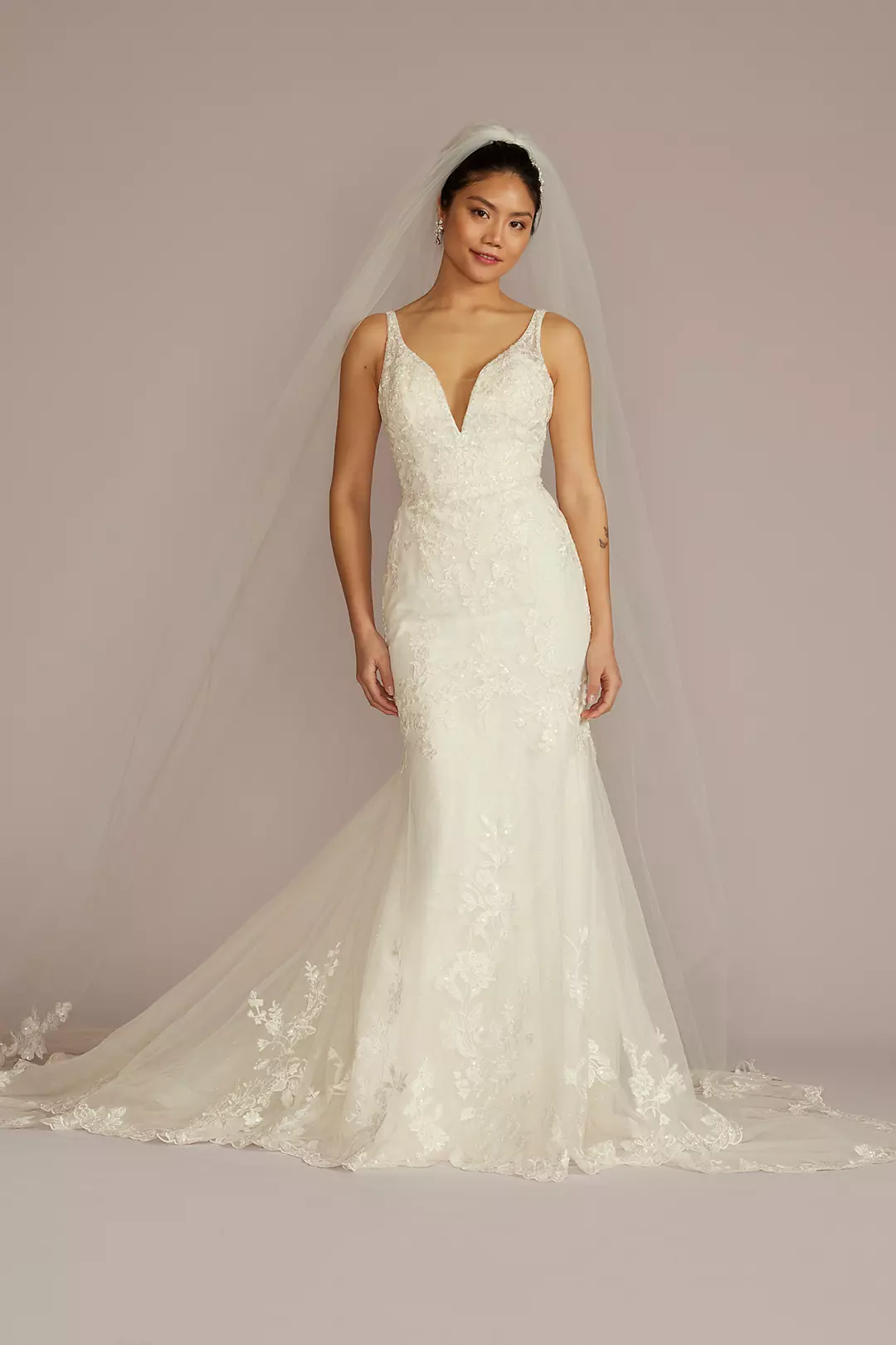 Removable Train Mermaid Wedding Dress - Image 15