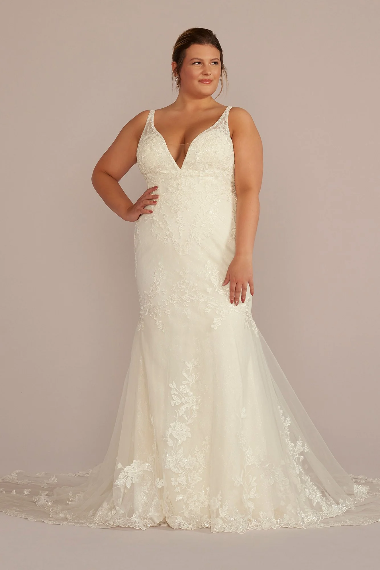 Removable Train Mermaid Wedding Dress - Image 3