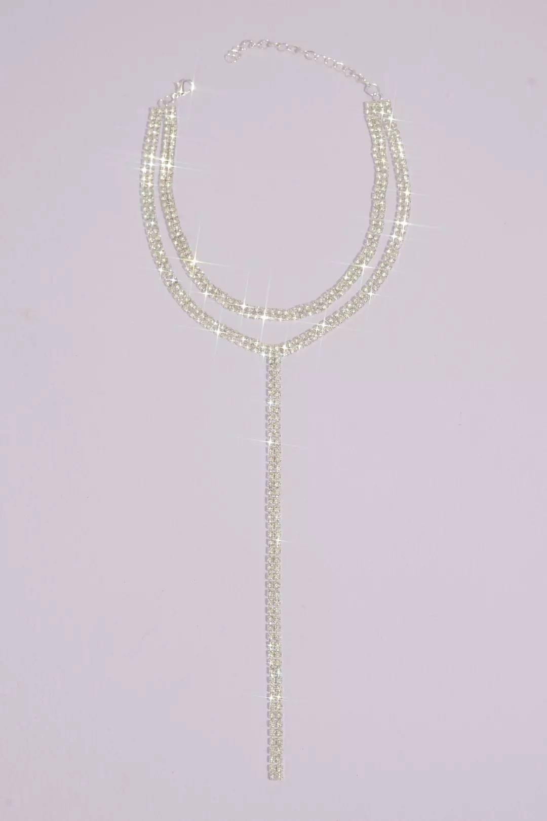 Rhinestone Choker Y-Necklace - Image 5