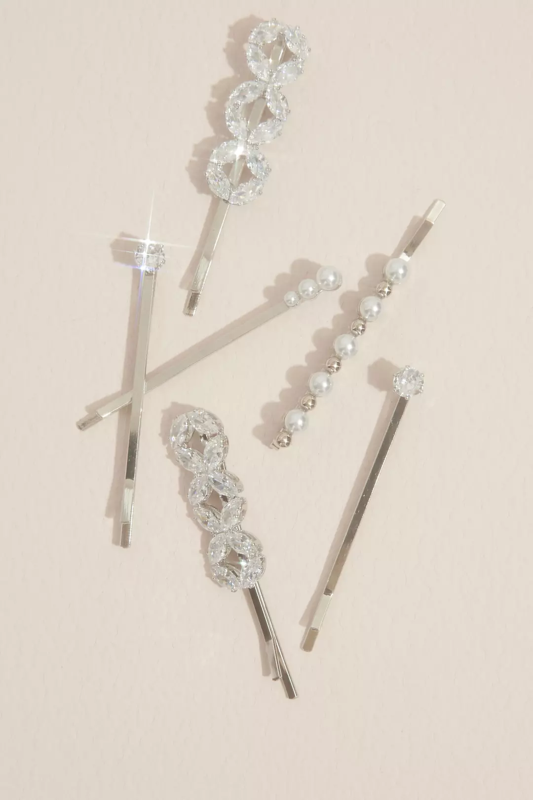 Rhinestone Embellished Hair Pin Set - Image 2