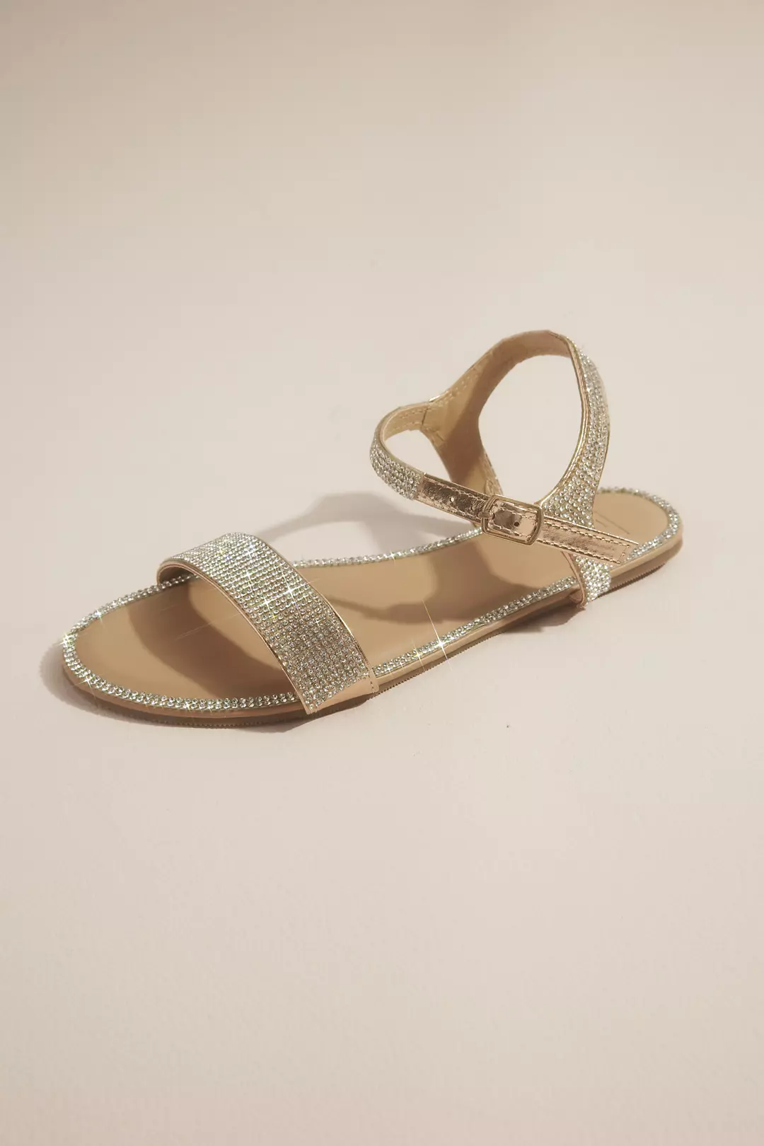 Rhinestone Flat Sandals - Image 3