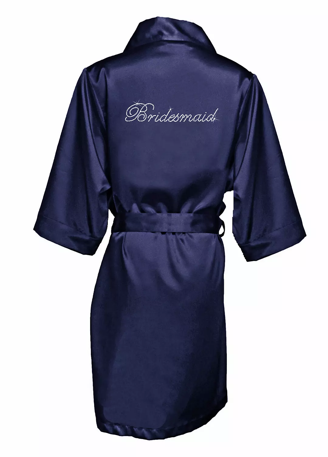 Rhinestone Satin Bridesmaid Robe - Image 11