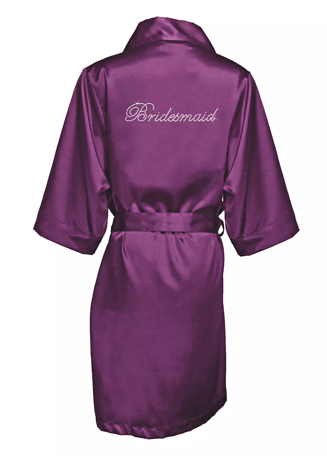 Rhinestone Satin Bridesmaid Robe - Image 13