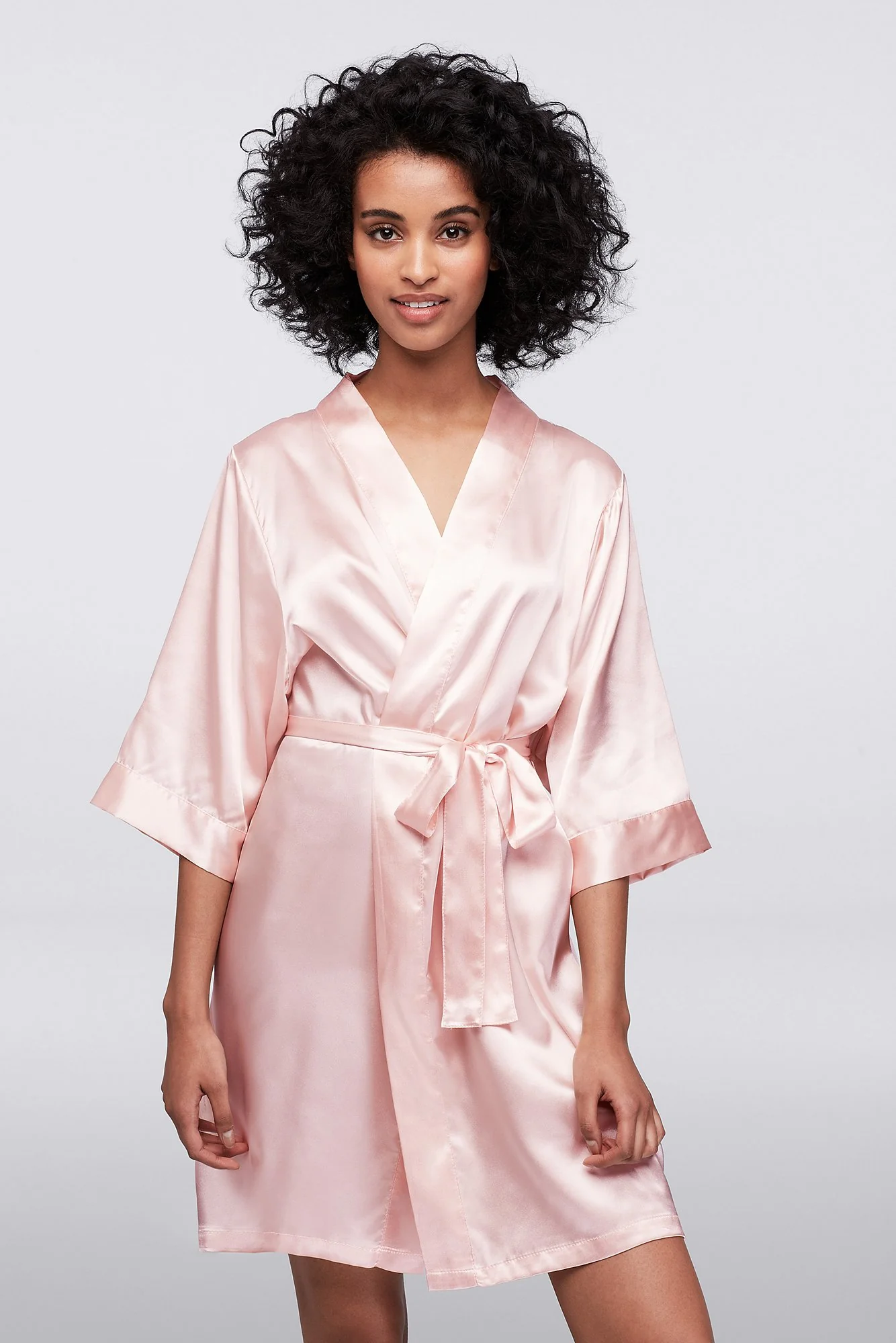 Rhinestone Satin Bridesmaid Robe - Image 5