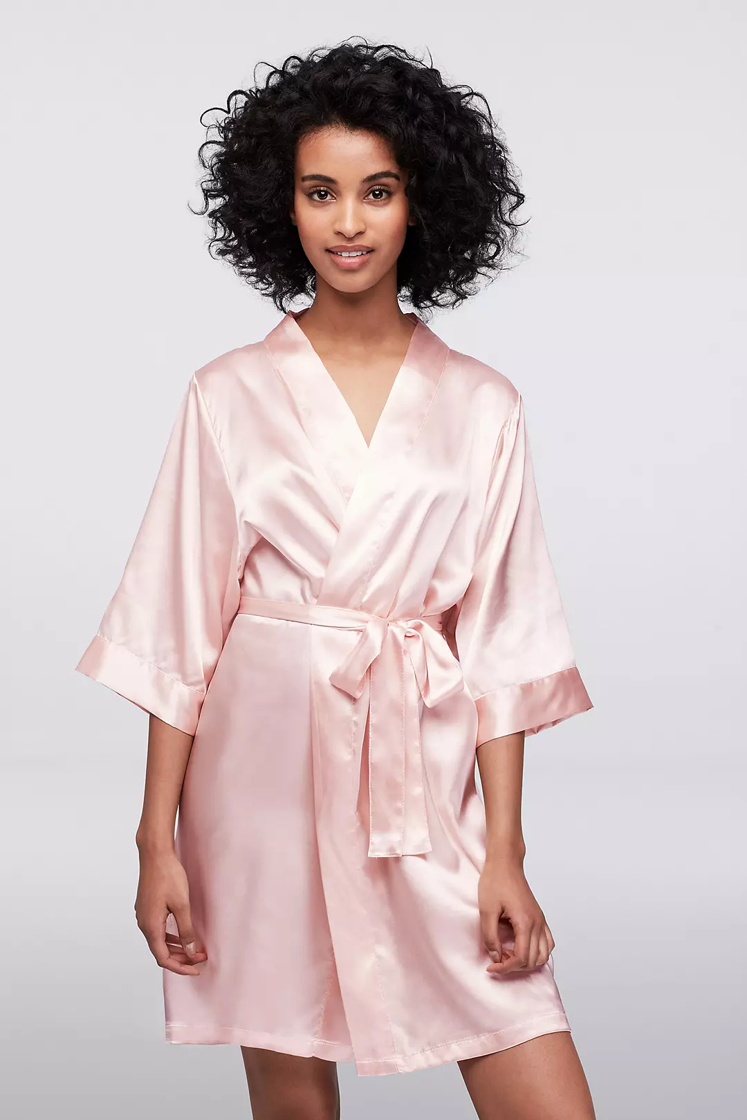 Rhinestone Satin Bridesmaid Robe - Image 6