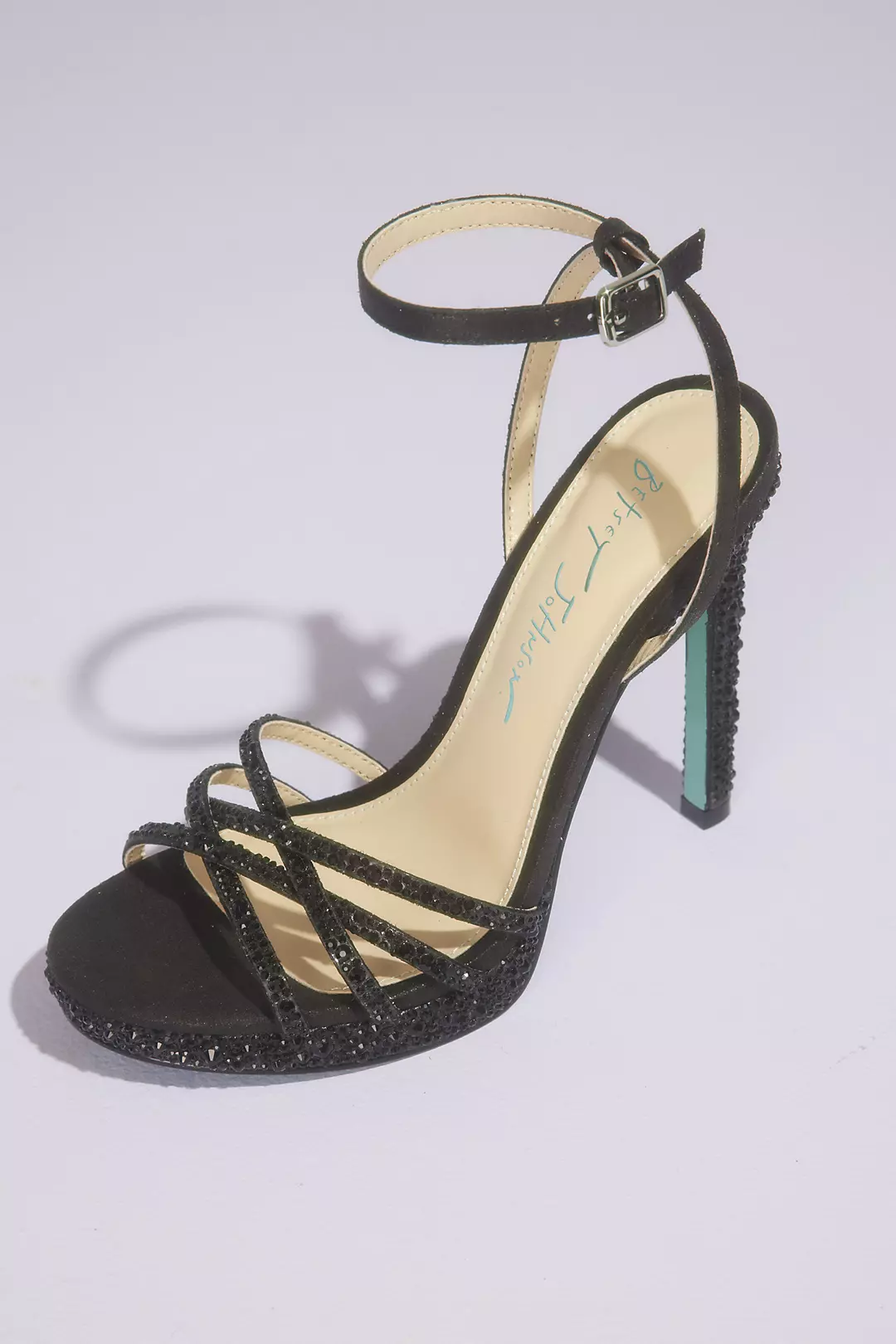 Rhinestone Strappy Platform Stiletto Sandals - Image 3