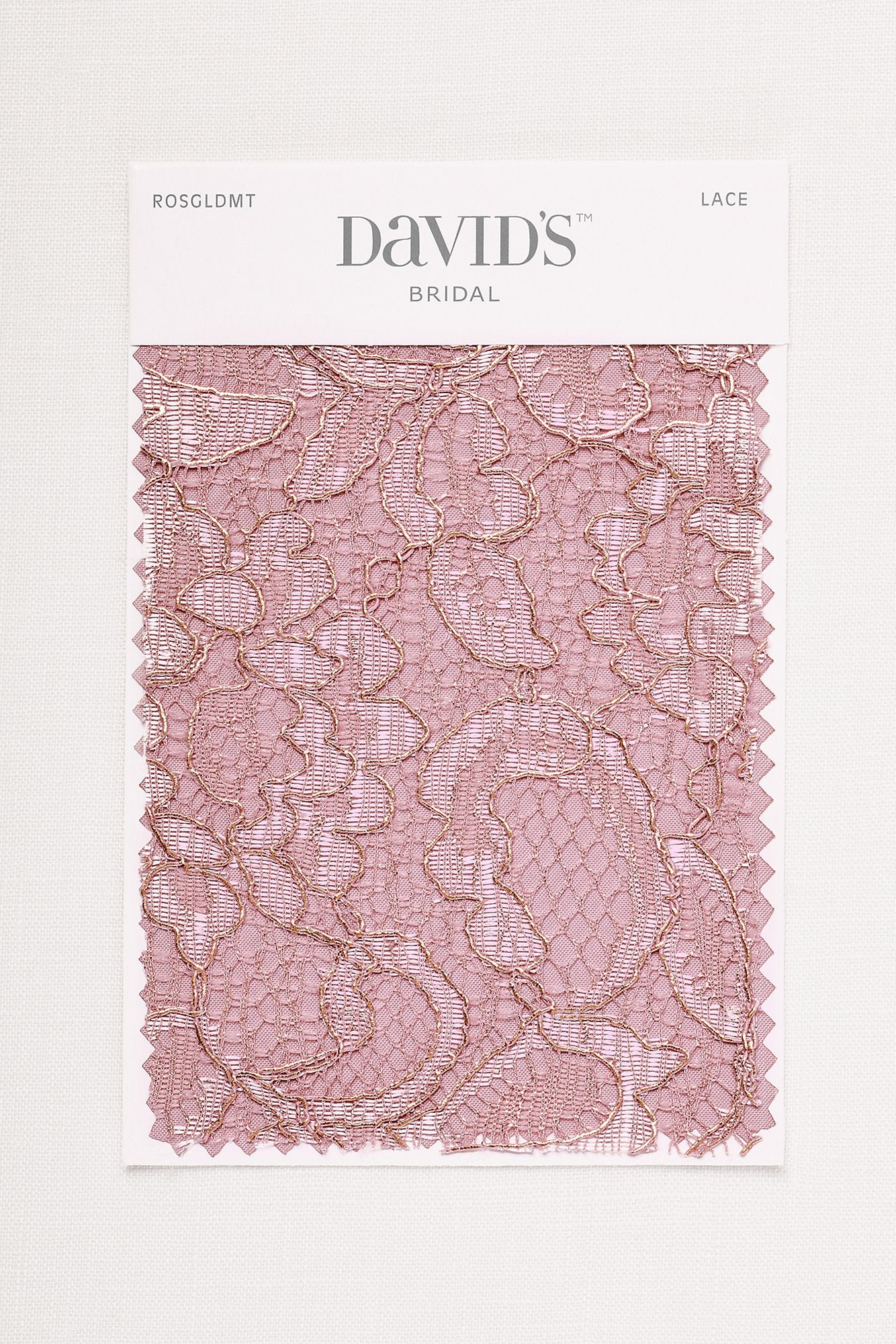 Rose Gold Metallic Fabric Swatch