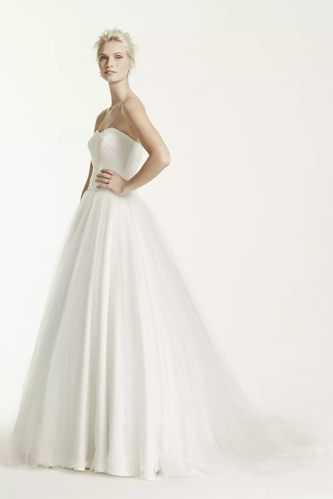 Ruched Bodice Tulle Ball Gown - Image 6