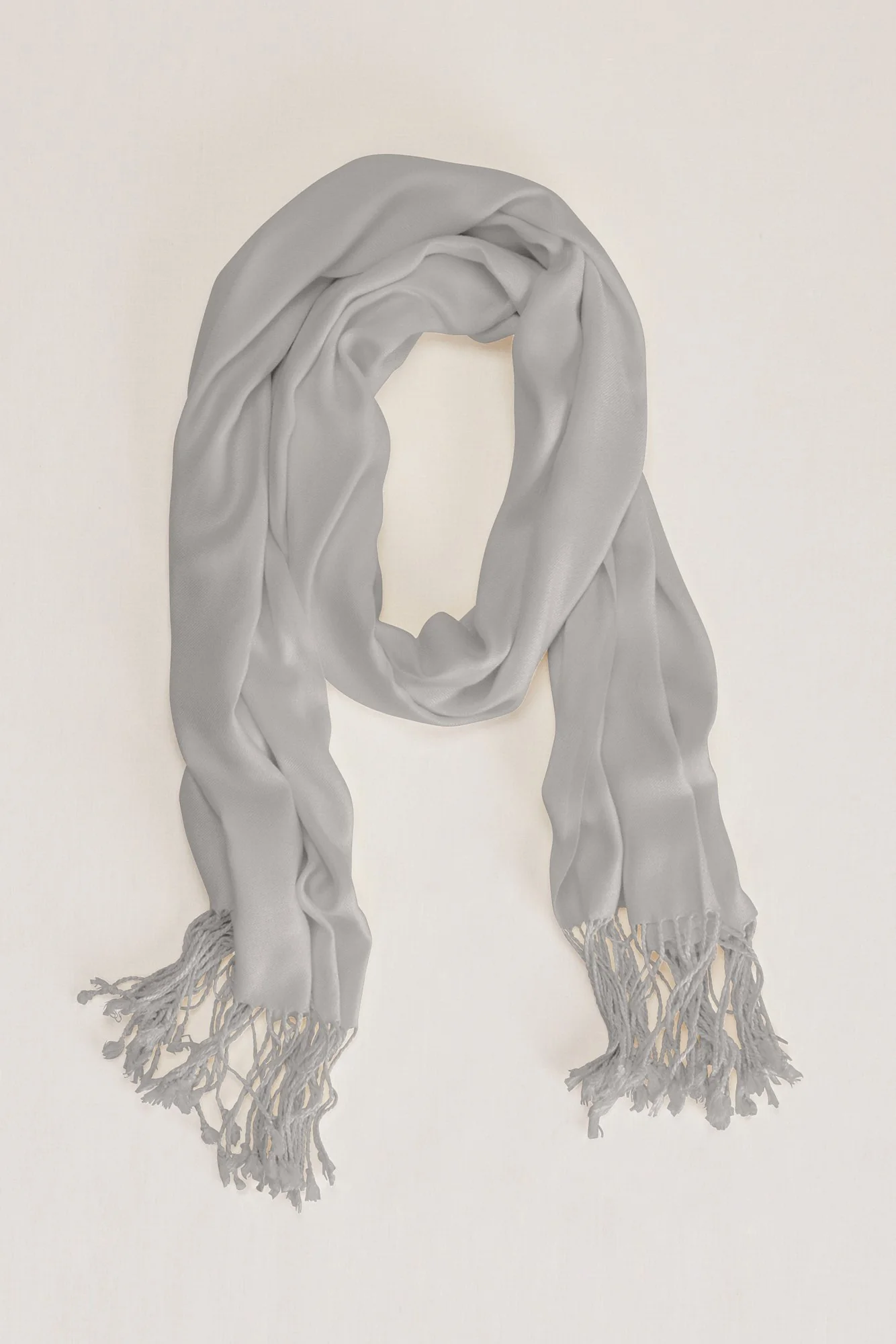 Sateen Pashmina with Fringe Accent - Image 3