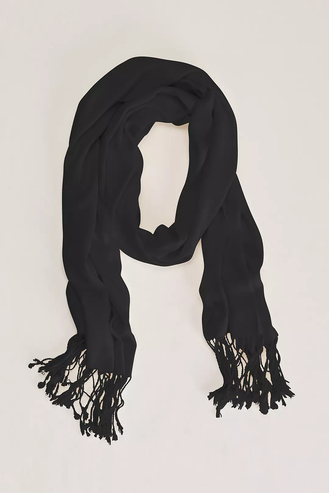 Sateen Pashmina with Fringe Accent - Image 4