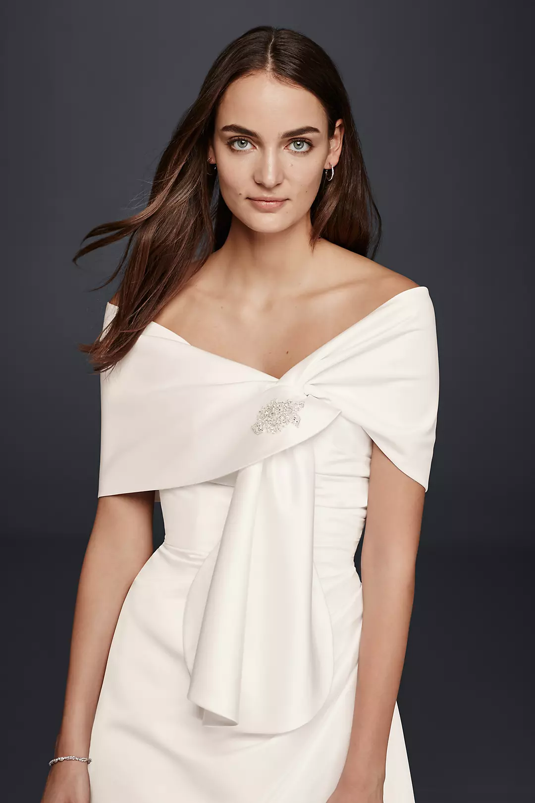 Satin Embellished Wrap - Image 2