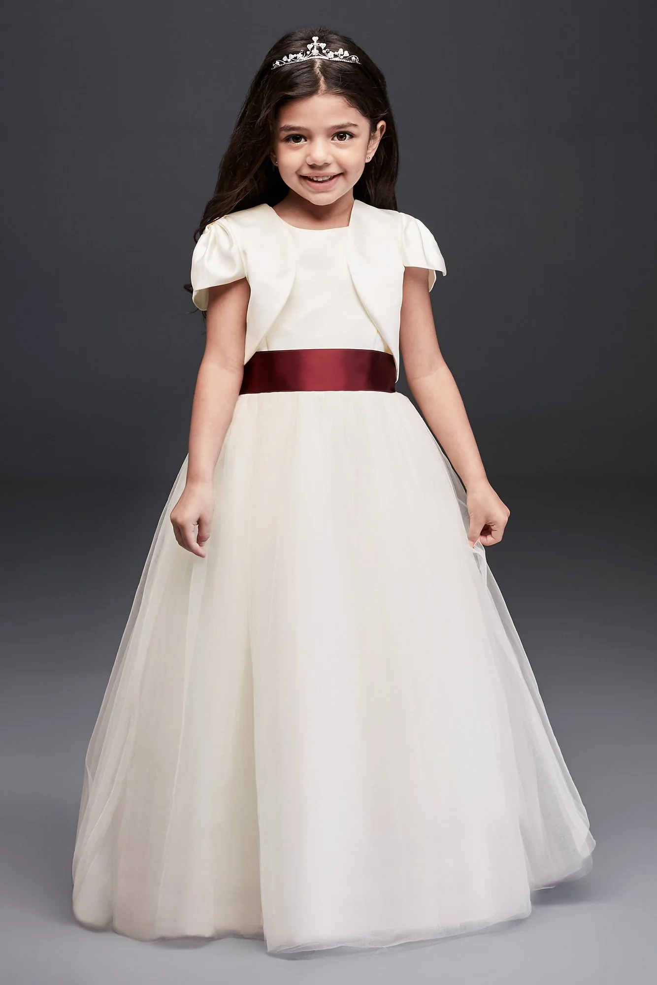 Satin Flower Girl Jacket