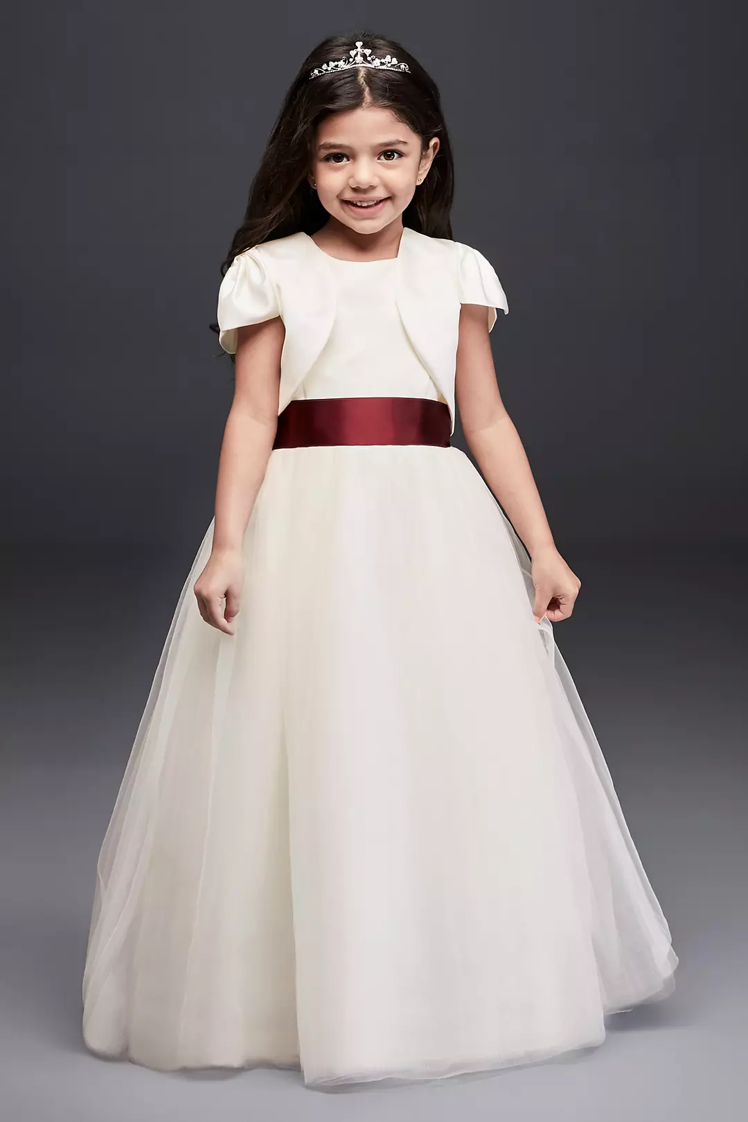 Satin Flower Girl Jacket - Image 2