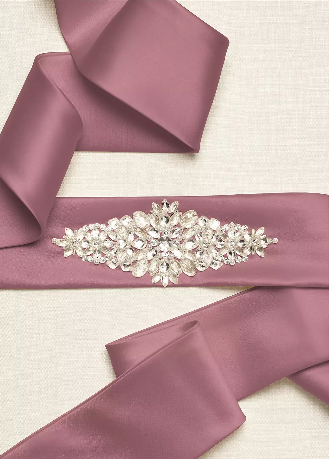 Satin Sash with Beaded Embellishment - Image 36