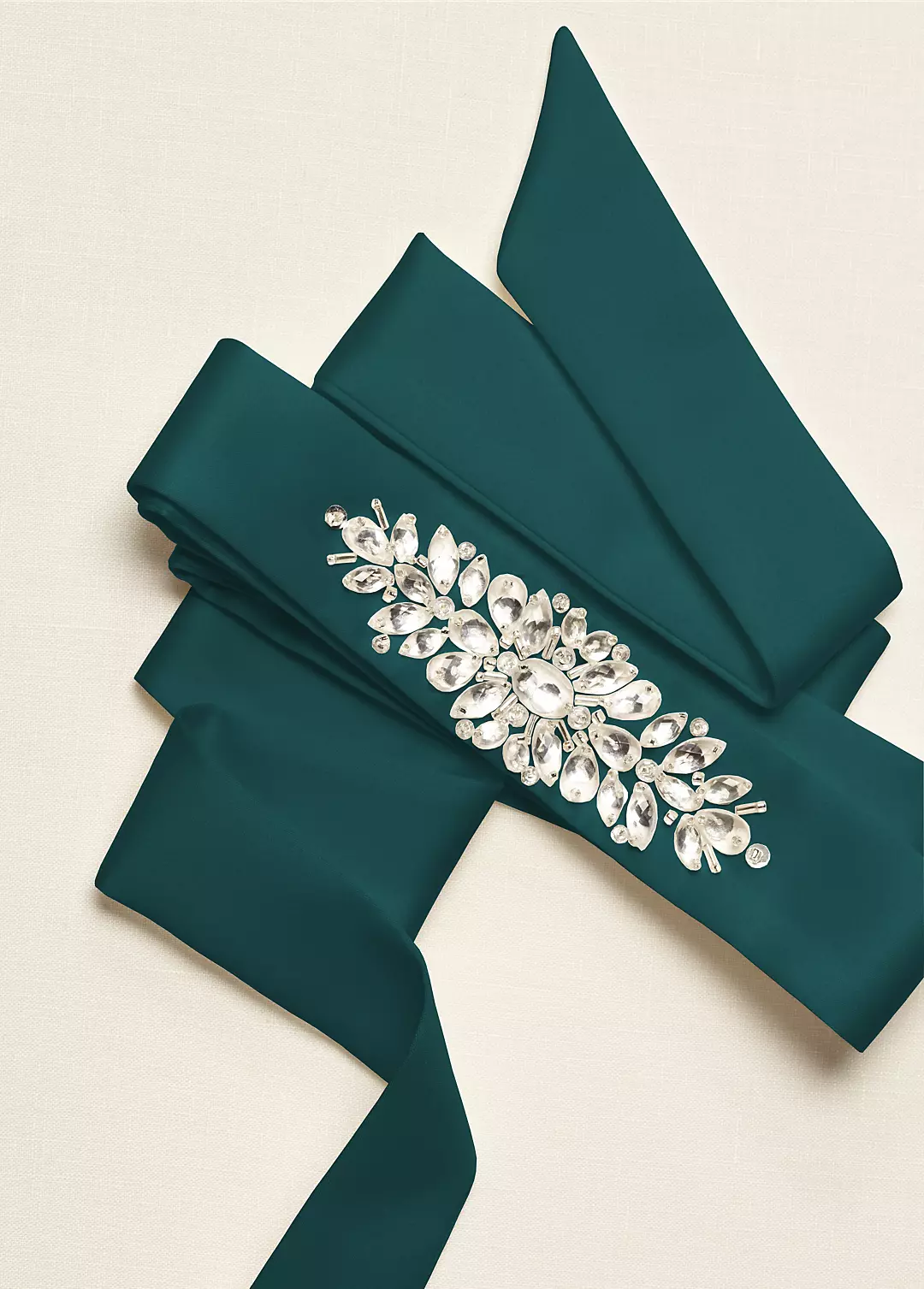 Satin Sash with Beaded Front Detailing - Image 4