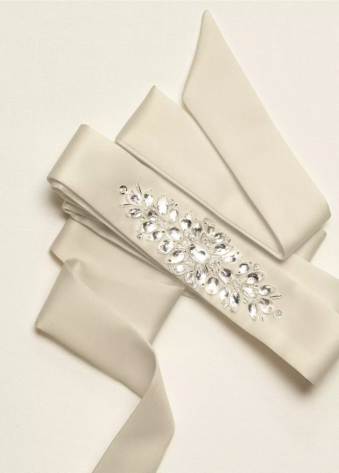 Satin Sash with Beaded Front Detailing - Image 6