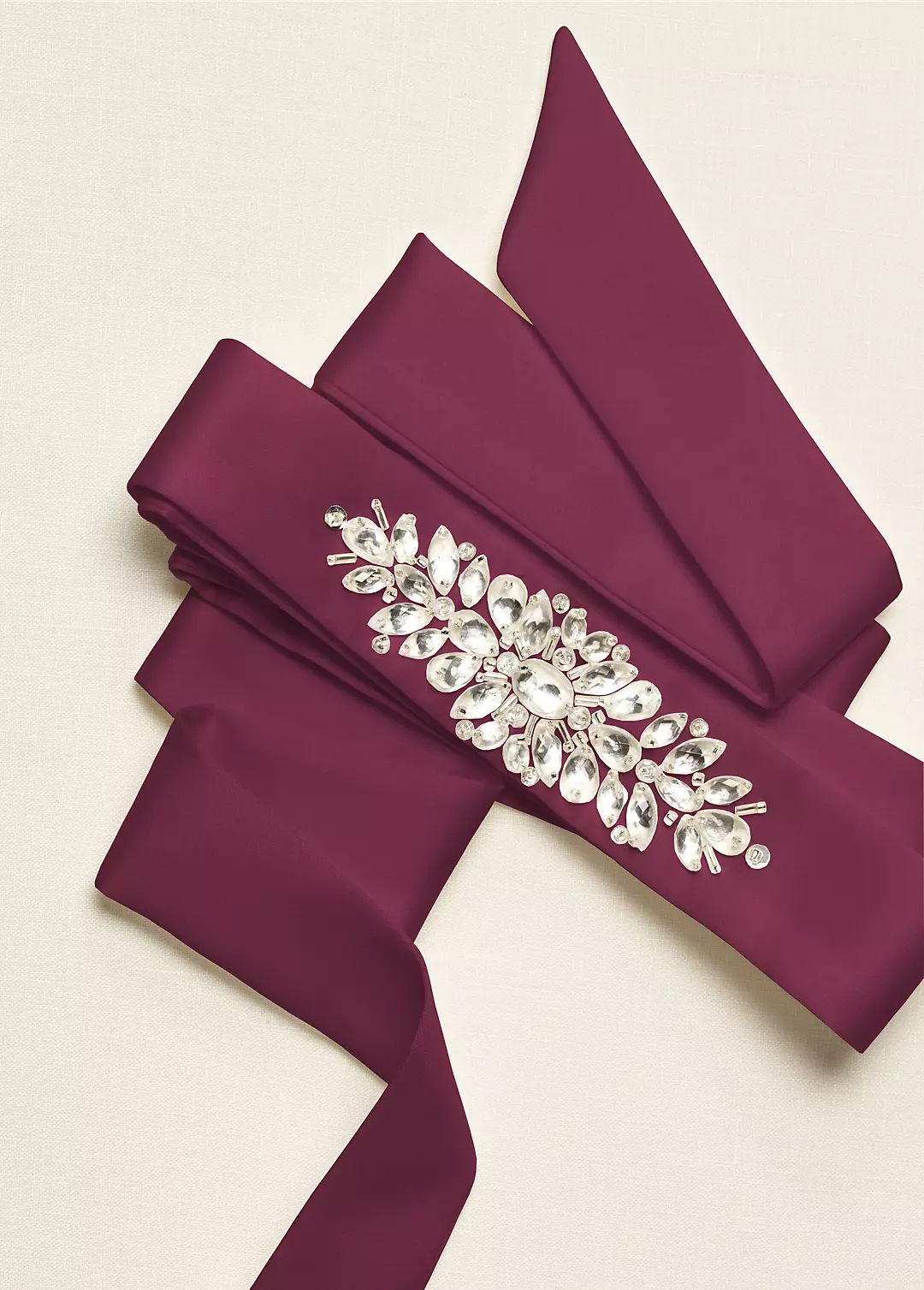 Satin Sash with Beaded Front Detailing - Image 9