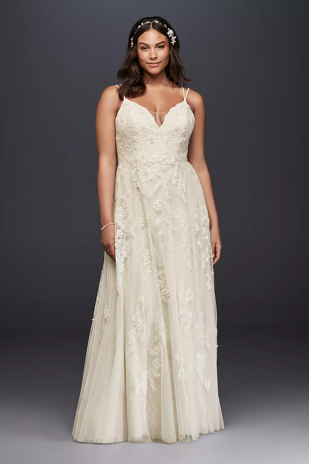 A-Line Wedding Dress with Double Straps - Image 8