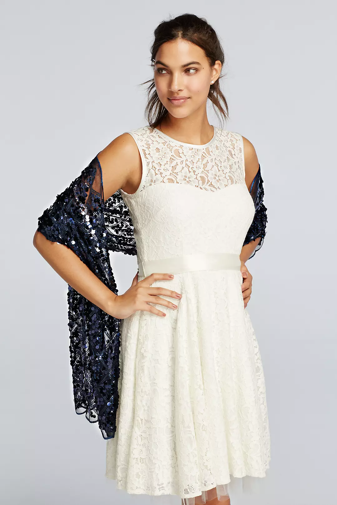 Scalloped Sequin Wrap - Image 2