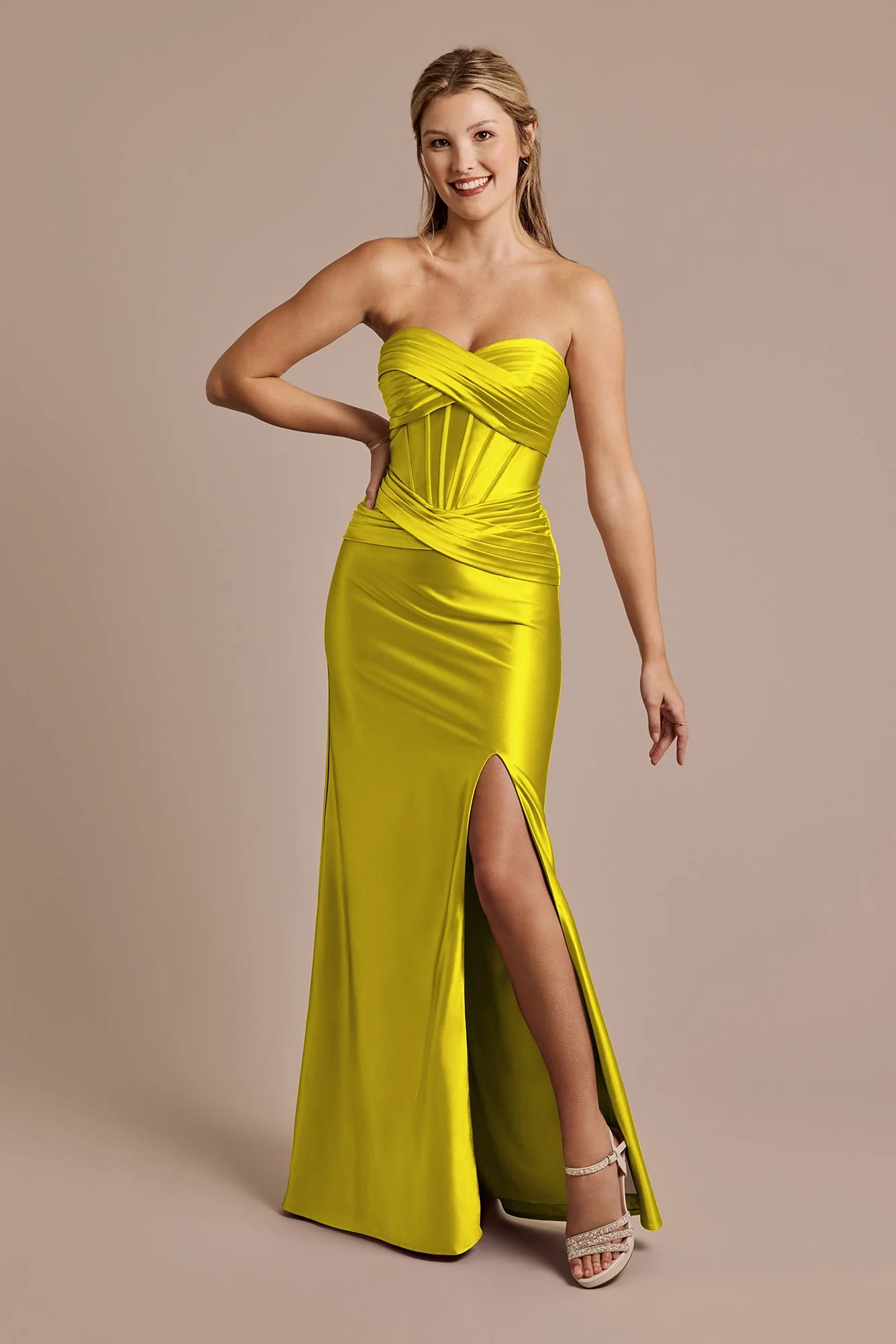 Sculpting Satin Sweetheart Mermaid Dress - Image 21
