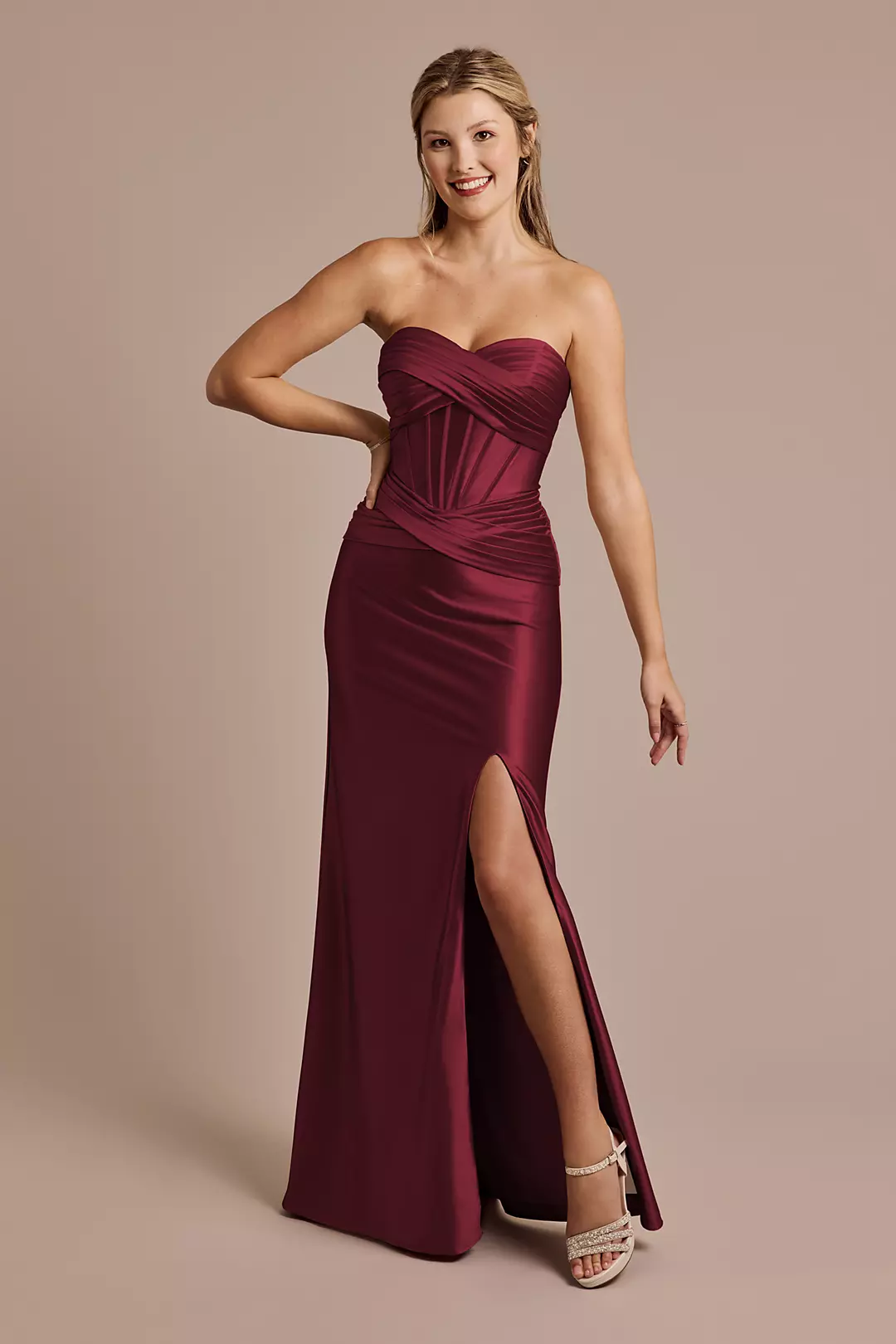Sculpting Satin Sweetheart Mermaid Dress - Image 27