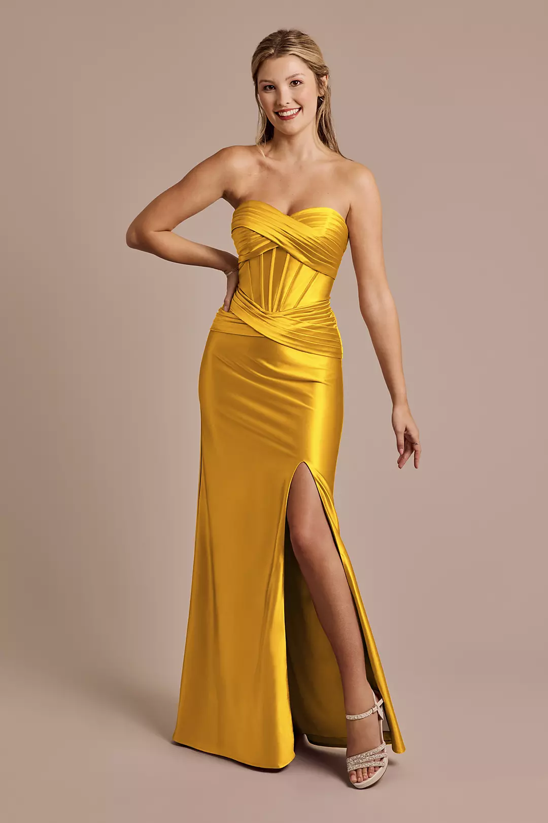 Sculpting Satin Sweetheart Mermaid Dress - Image 63