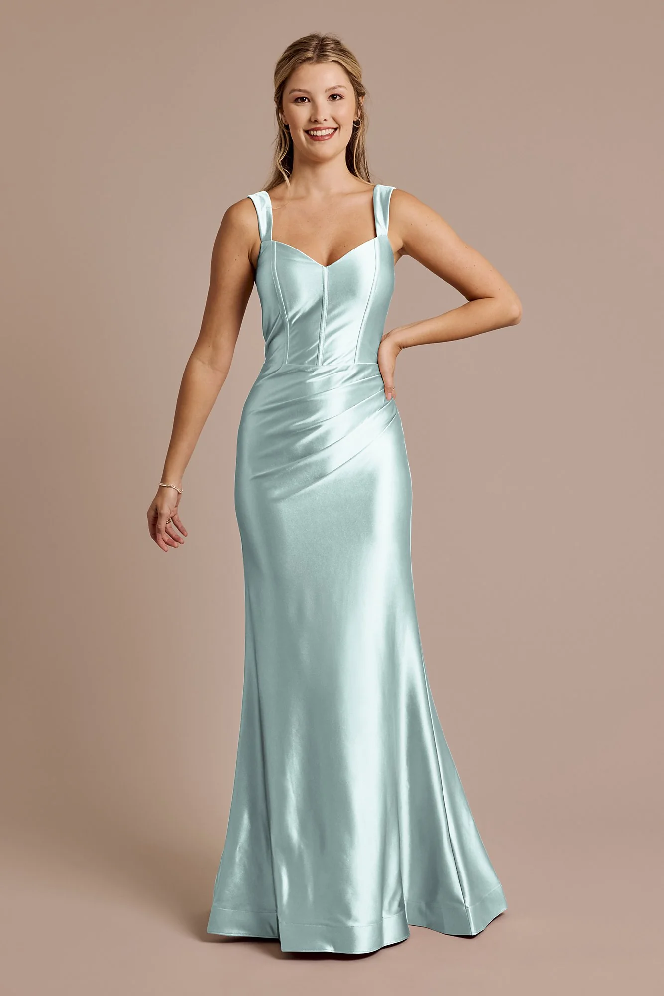 Sculpting Satin Tank Dress - Image 15
