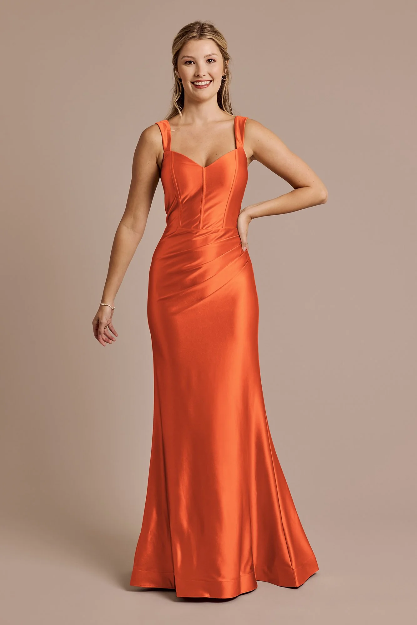 Sculpting Satin Tank Dress - Image 16