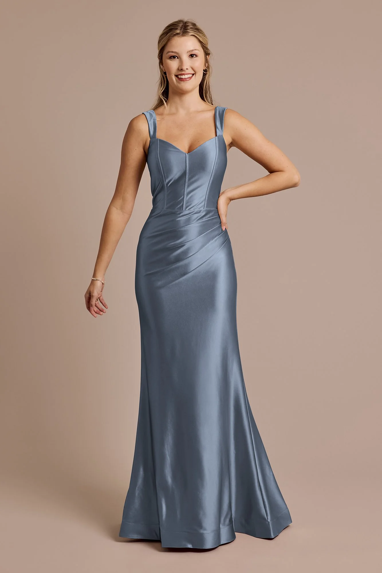 Sculpting Satin Tank Dress - Image 18