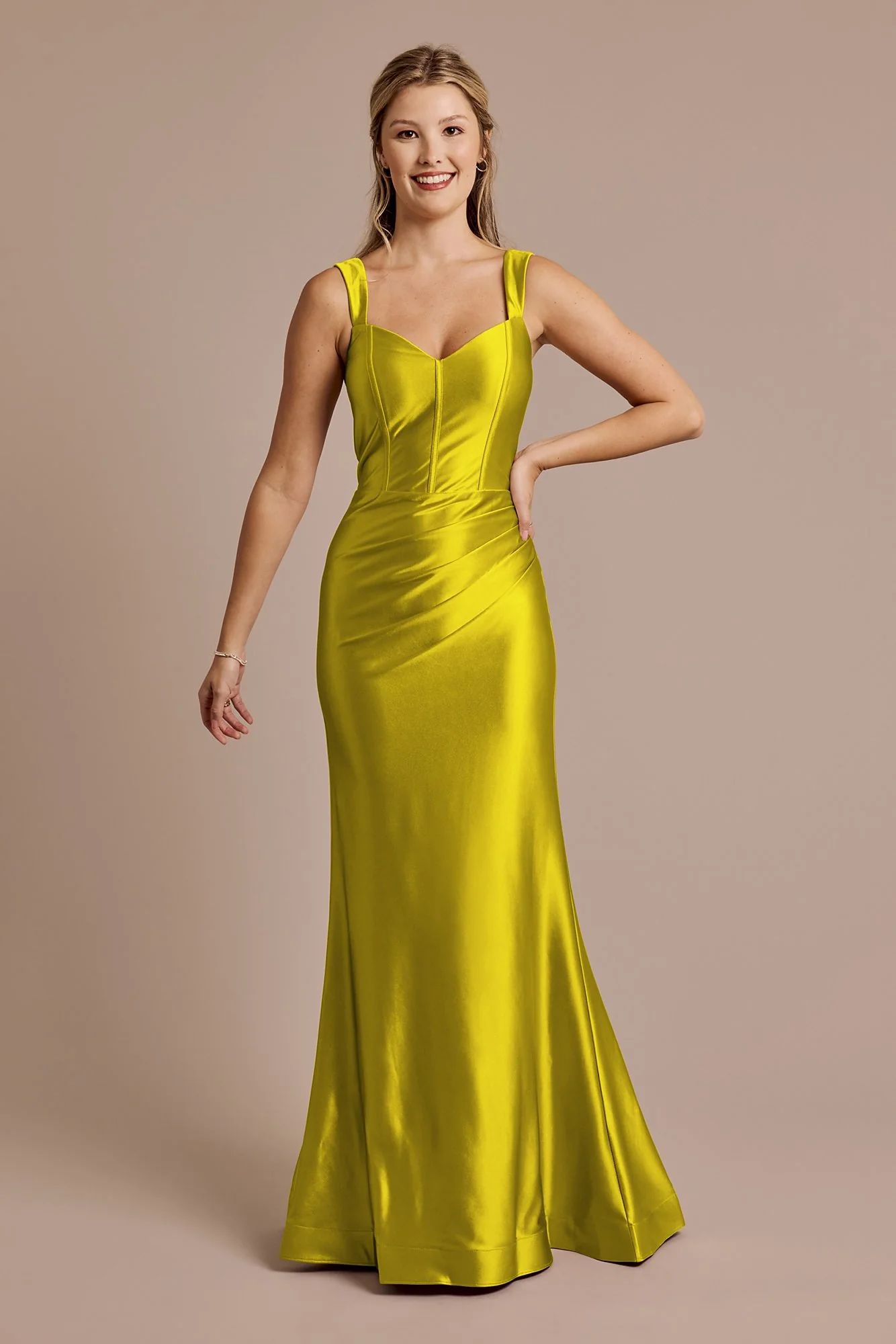 Sculpting Satin Tank Dress - Image 20