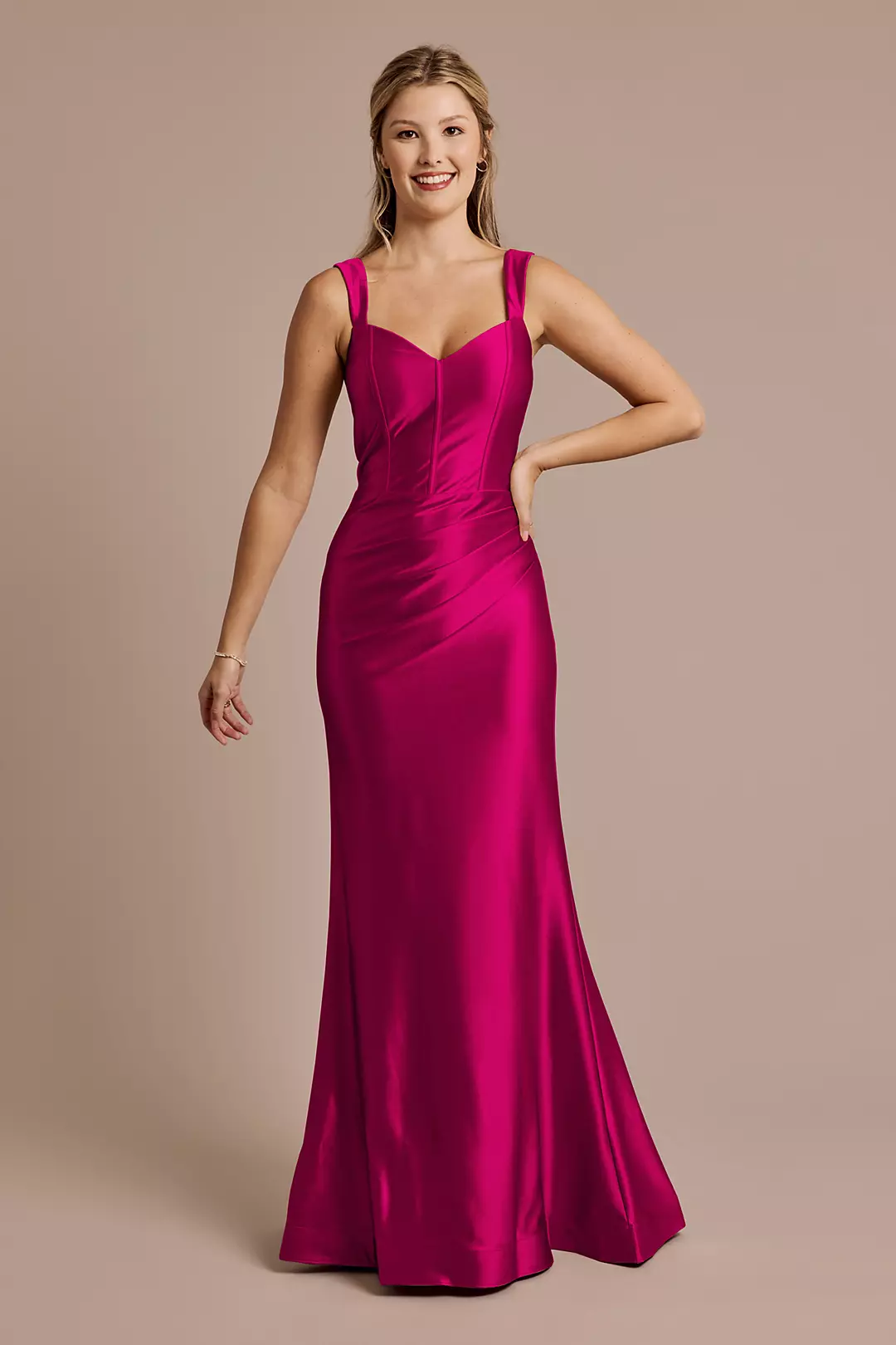 Sculpting Satin Tank Dress - Image 28