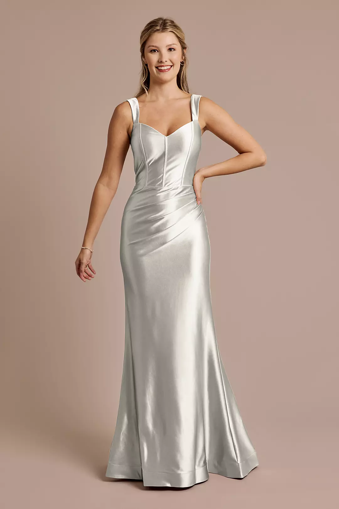 Sculpting Satin Tank Dress - Image 30