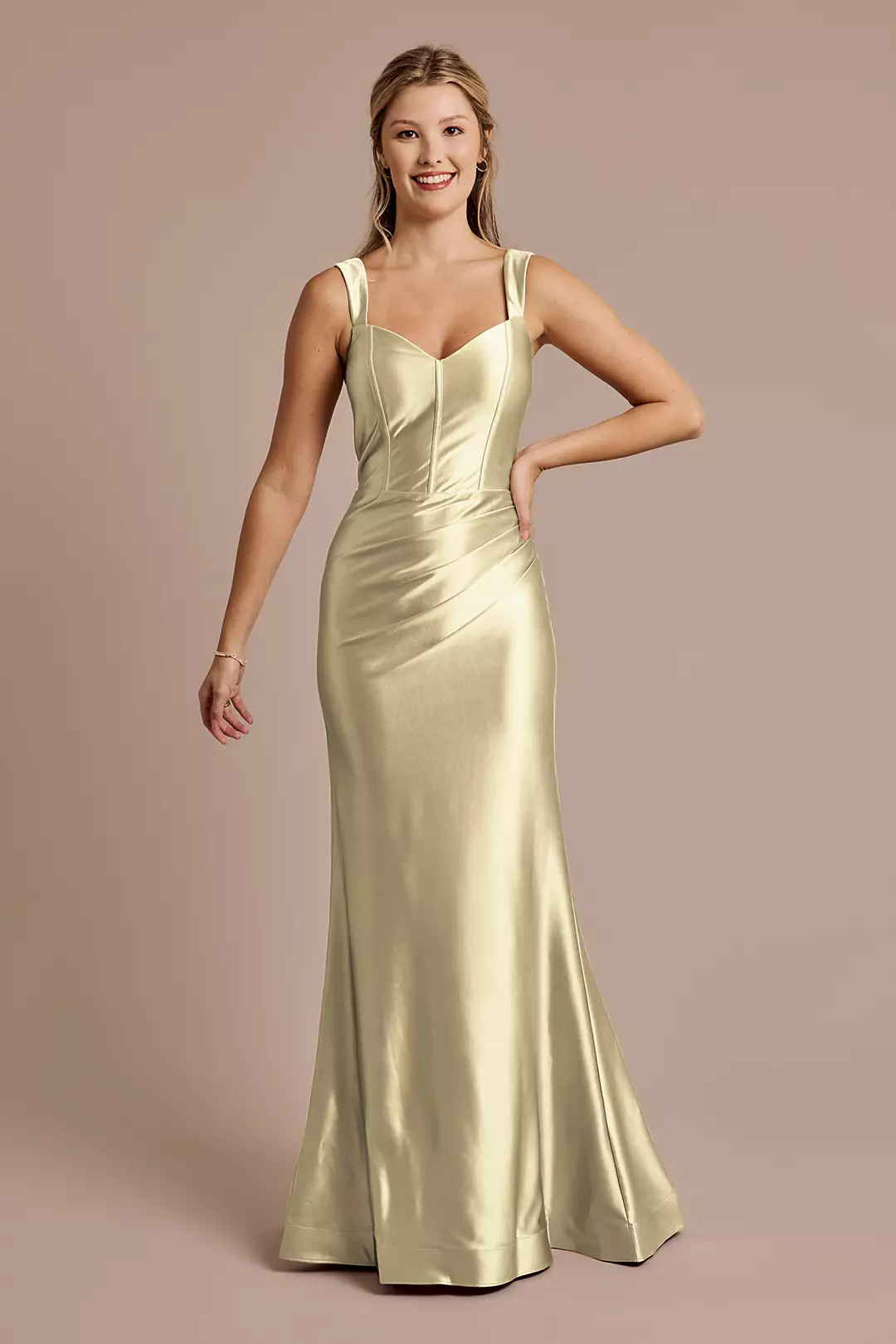Sculpting Satin Tank Dress - Image 40