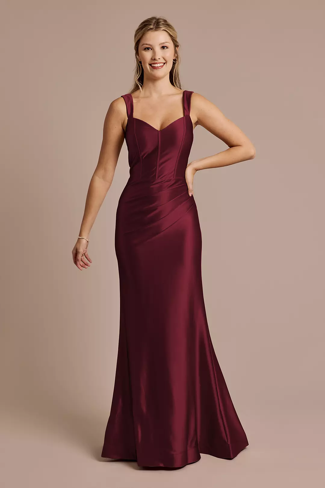 Sculpting Satin Tank Dress - Image 44
