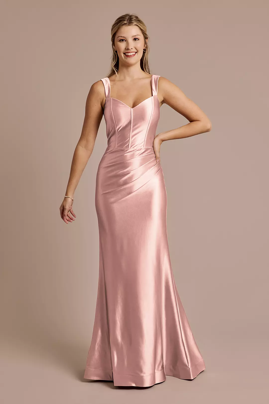 Sculpting Satin Tank Dress - Image 45