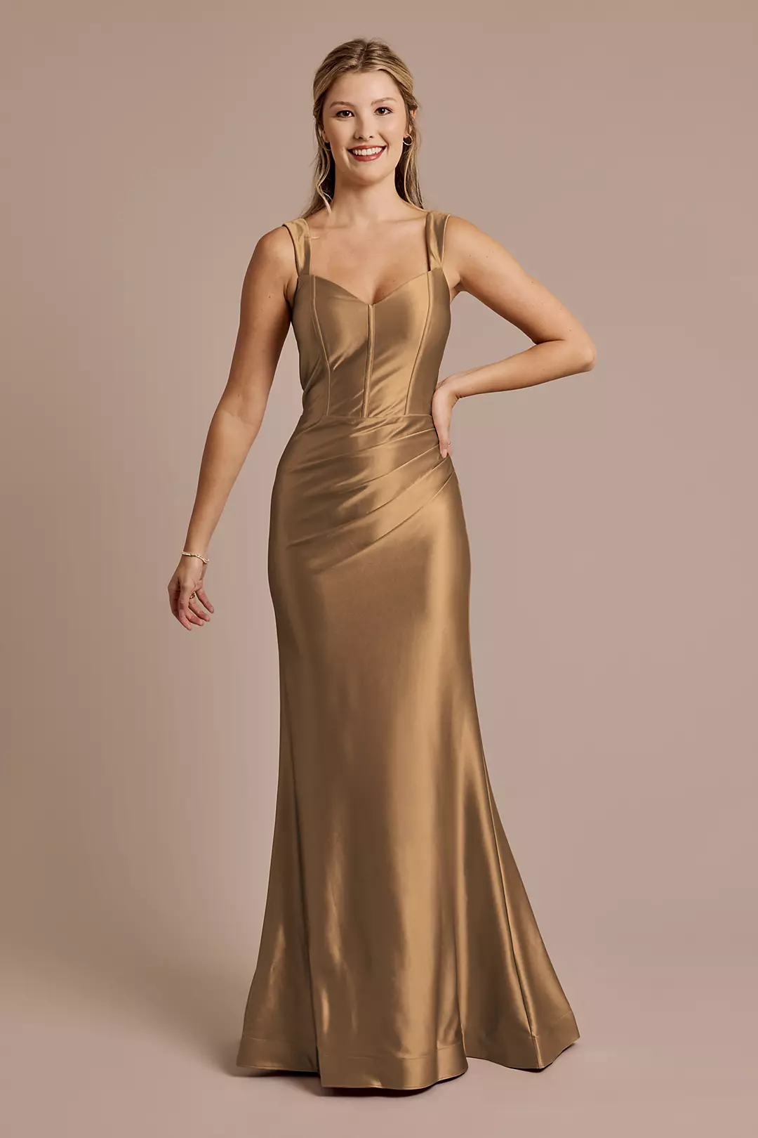 Sculpting Satin Tank Dress - Image 46