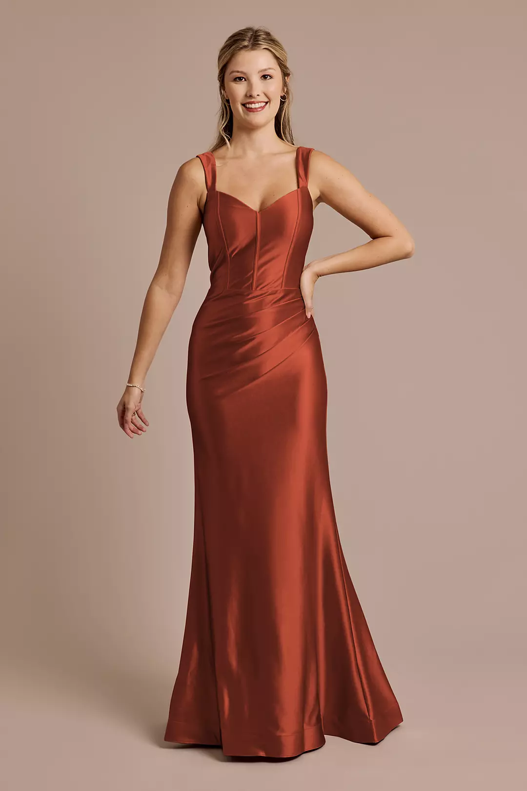 Sculpting Satin Tank Dress - Image 60