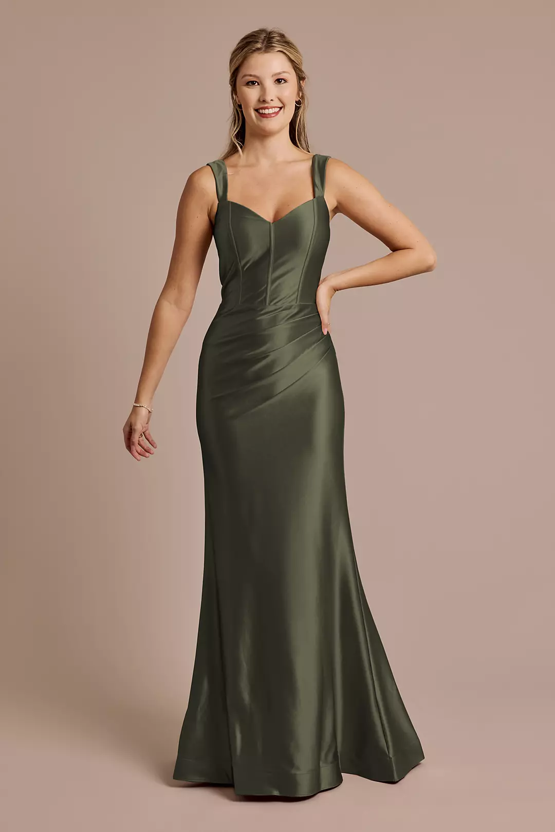 Sculpting Satin Tank Dress - Image 64