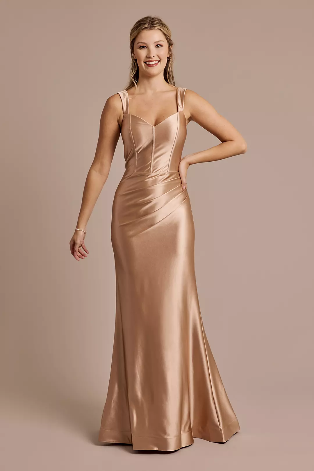 Sculpting Satin Tank Dress - Image 67