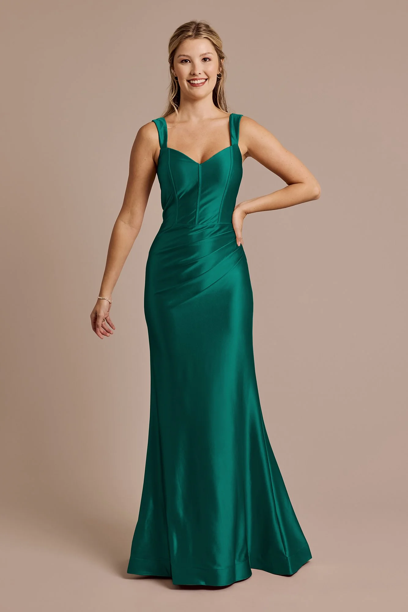 Sculpting Satin Tank Dress - Image 8