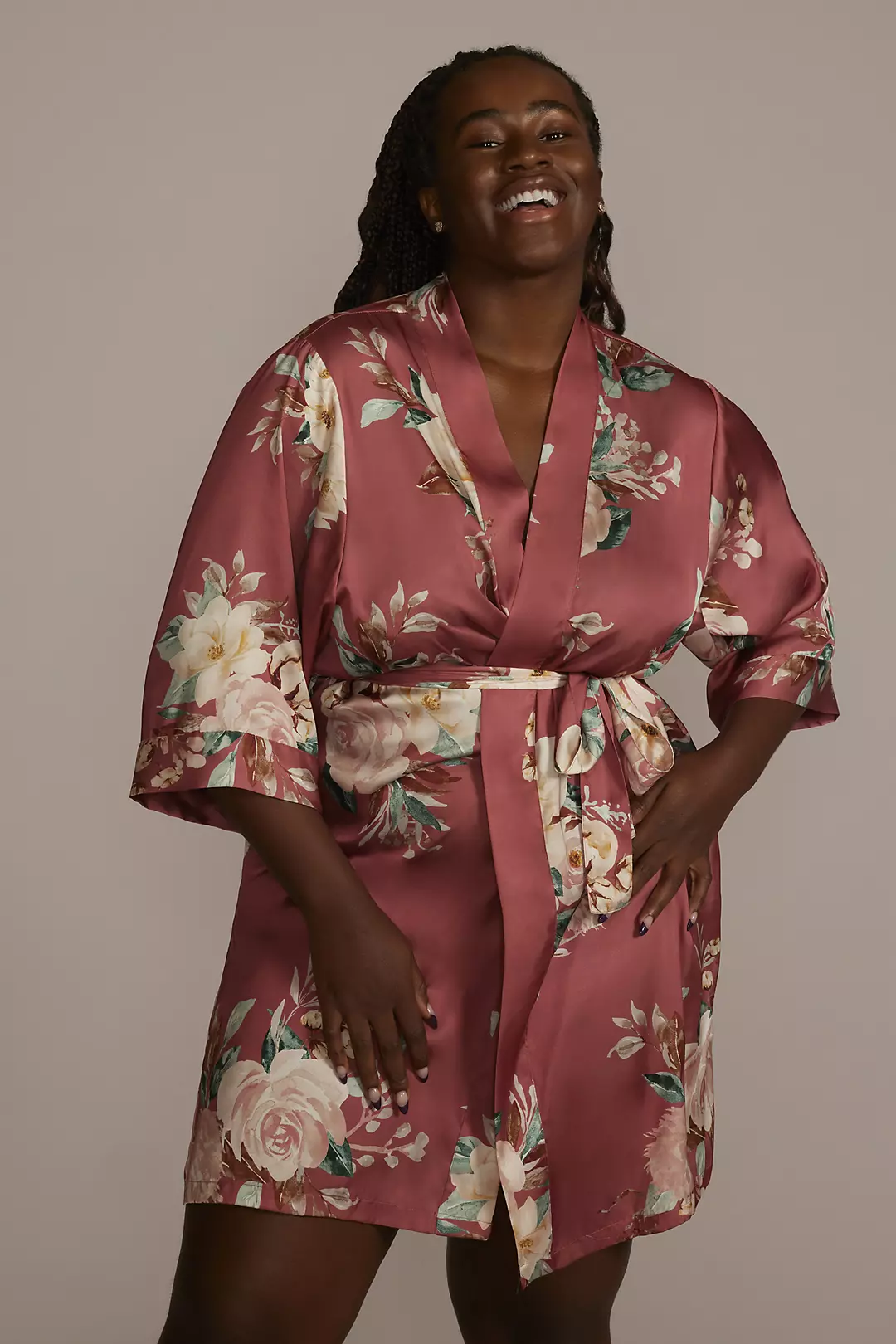 Sedona Floral Bridal Party Robe - Image 3