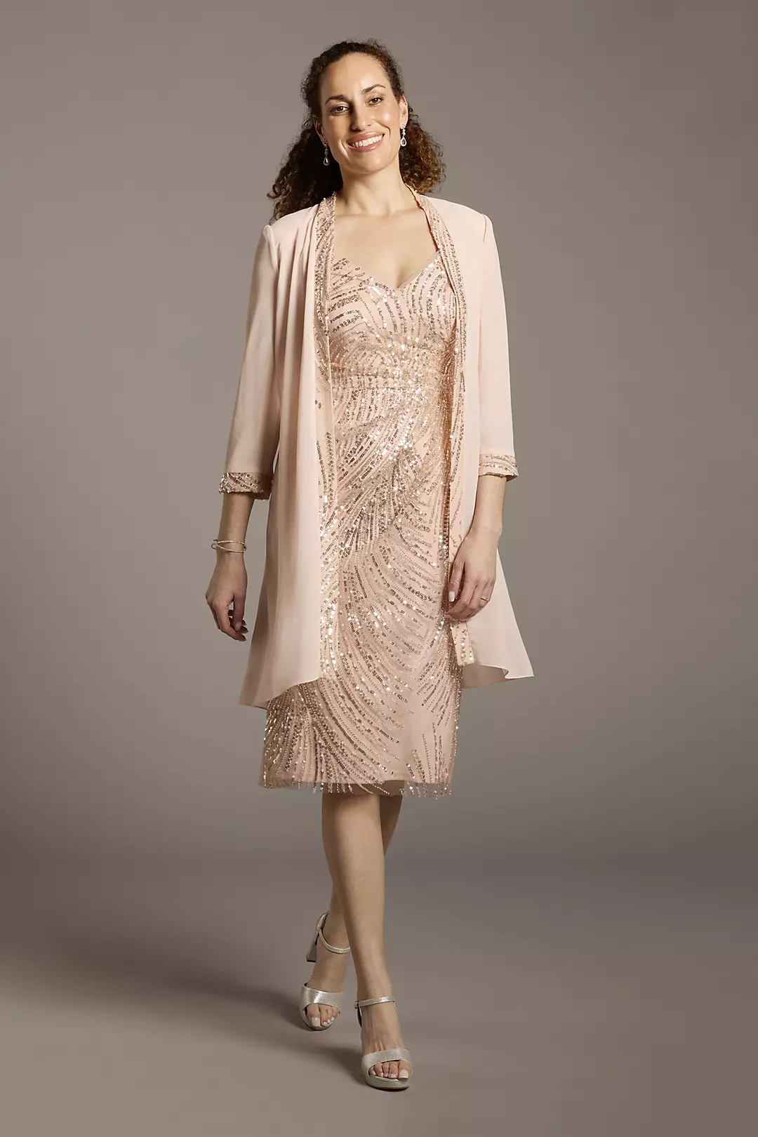 Sequin and Pearl Short Jacket Dress - Image 5