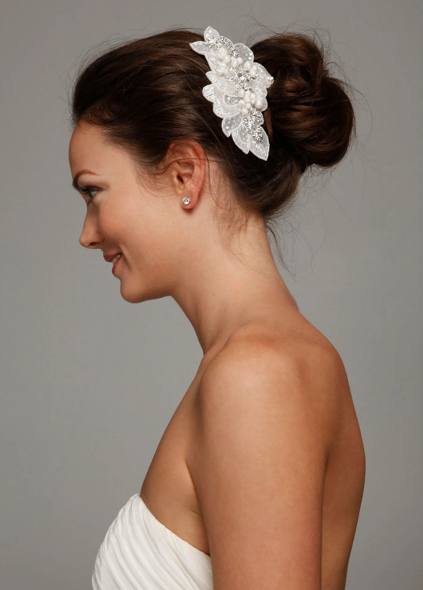 Sequin Beaded Comb with Pearls