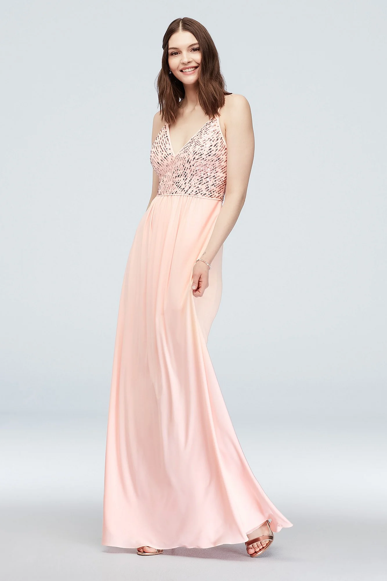 Sequin Bodice Stretch-Jersey Dress - Image 2